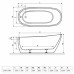 Ванна Radaway Nikia 175x78 з ніжками (WA1-41-175x078U-B)