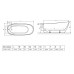 Ванна акрилова Radaway Sapientza 175x78 з ніжками (WA1-42-175x078U-BC)