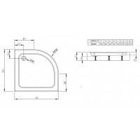 Душевой поддон Radaway Laros A Compact 85x85 (SLA8585-01)
