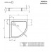 Душевой поддон Radaway Doros A Compact 800x800x115 (SDRA8080-05)
