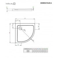 Душевой поддон Radaway Doros Plus A 800x800x45 (SDRPA8080-01)