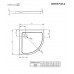 Душевой поддон Radaway Doros Plus A 800x800x45 (SDRPA8080-01)