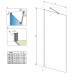 Штора для ванны Radaway Idea Black PNJ 1000x1500 черный/прозрачное (10001100-54-01)