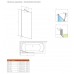 Штора для ванны Radaway Idea Black PNJ Frame 1000x1500 черный/frame (10001100-54-56)