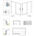 Штора для ванны Radaway Idea Black PN DWJ 1600Lx1500 черный/прозрачное (10003160-54-01L)