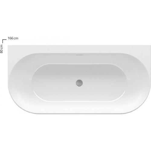 Ванна акрилова Ravak Freedom W 166x80 (XC00100024)