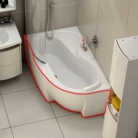 Панель для ванної кімнати Ravak Rosa 95 150 L Лівостороння (CZ55100A00)