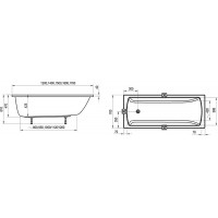 Ванна Ravak Classic II 120x70 N (CC11000000)