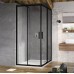 Душевая кабина Ravak Blix Slim BLSRV2-90 черный/transparent (X1LM70300Z1)