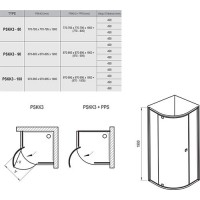 Душевая кабина Ravak Pivot PSKK3-100 черный/transparent (376AA300Z1)