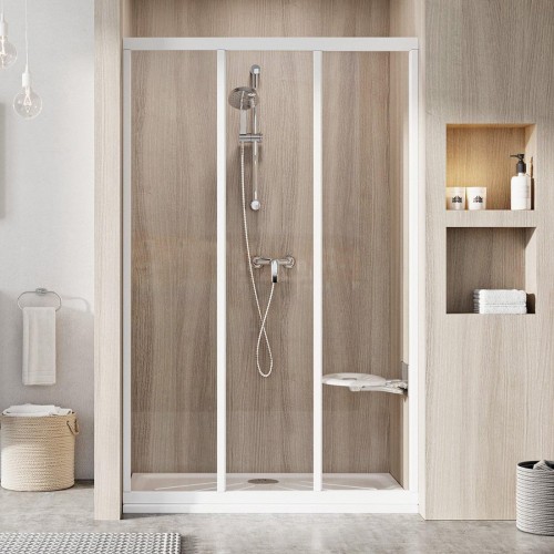 Душевые двери Ravak Supernova ASDP3-110 198 Белый TRANSPARENT (00VD01R2Z1)