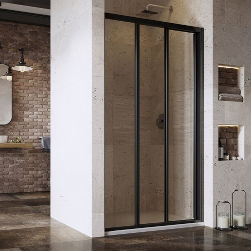 Душевые двери Ravak Supernova ASDP3-110 198 Черный Transparent (00VD03R2Z1)