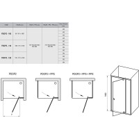 Душевые двери Ravak Pivot PDOP2-100 черный/transparent (03GA0300Z1)