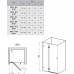 Душевые двери Ravak Brilliant BSD2-90 A-R Хром Transparent (0UP7AA00Z1)