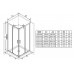 Душевая кабина Ravak Blix BLSRV2K-80 черный/transparent (X1XM40300Z1)