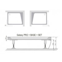 Панель для піддона Ravak Gigant Pro 100x80 Set L (XA83AL01010)