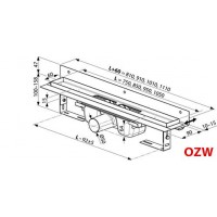 Душовий канал Ravak OZW Runway 1050 (X01634)