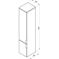 Пенал Ravak Rosa II SB 350 із ручками (X000001496)