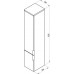 Пенал Ravak Rosa II SB 350 із ручками (X000001496)
