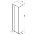 Пенал Ravak Step SB-430 білий/дуб (X000001419)