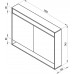 Зеркало Ravak Step 1000 белое/белое (X000001421)