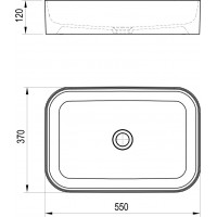 Умивальник Ravak Ceramic 550 R Slim White (XJX01155002)