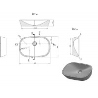 Умивальник Ravak Ceramic O 600 (XJX01160001)