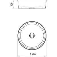 Умивальник Ravak Uni 400 Slim White (XJX01140002)