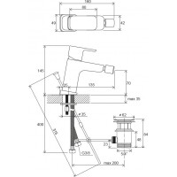 Смеситель для биде Ravak 10° Free TD F 055.00 (X070133)