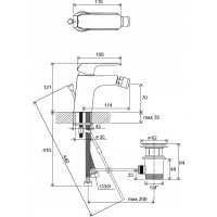 Смеситель для биде Ravak Flat FL 055.00 (X070122)