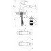 Смеситель для биде Ravak 10° Free TD F 055.20, Черный (X070155)