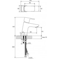 Смеситель для умывальника Ravak 10° Free TD F 012.00 (X070127)
