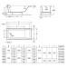 Ванна акриловая Roca Easy 150x70 с ножками (A248196000)