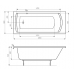 Ванна акриловая Roca Linea 180x80 с ножками (A24T058000)