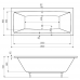 Ванна акриловая Roca Vita 180x80 с ножками (A24T074000)
