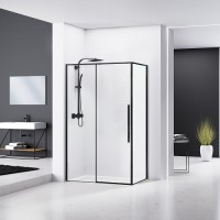 Душевая кабина Eger A LÁNY 80x120 с поддоном стекло прозрачное (599-550black)