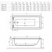 Ванна прямоугольная Excellent Aquaria 1395x700 акрил, WAEX.AQU14WH
