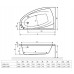 Ванна акриловая правая Excellent Aquaria Comfort 1500x950 (WAEX.AQP15WH)