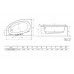 Ванна асимметричная левая Excellent Kameleon 1700x1100 (WAEX.KML17WH)