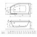 Ванна асимметричная правая Excellent Magnus 1500x855 (WAEX.MGP15WH)