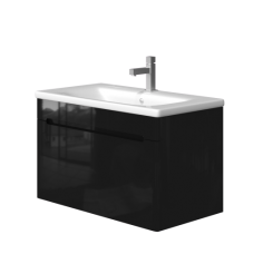 Тумба Ювента Tivoli Tv-80 черная с умывальником Soft-80