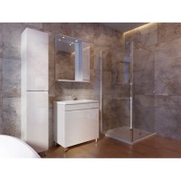 Тумба Ювента Ariadna Ар3-80 с умывальником Soft-80 белая