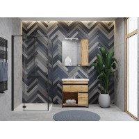 Тумба Ювента Bronx Brx-80 дуб вотан с умывальником Soft-80