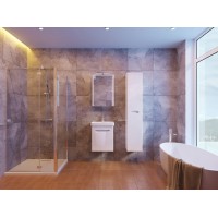 Тумба Ювента Livorno Lvr-50 с умывальником Luxury-50 белая