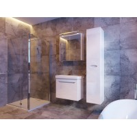 Тумба Ювента Livorno Lvr-60 с умывальником Luxury-60 белая