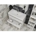 Тумба Ювента Luton Lt-100 с умывальником Soft-100 белая