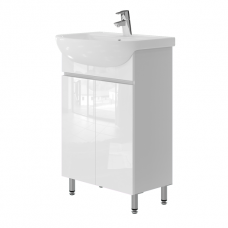Тумба Ювента Monika M1-55 з умивальником Arteco 55 біла