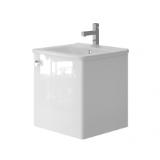 Тумба Ювента Novara Nv-50 с умывальником Urban-50 белая