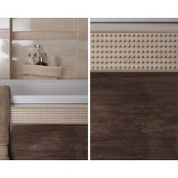 Плитка Kwadro Doppia 25x40 Brown