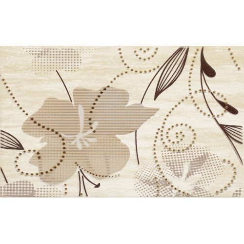 Декор Kwadro Doppia 25x40 Beige inserto B
